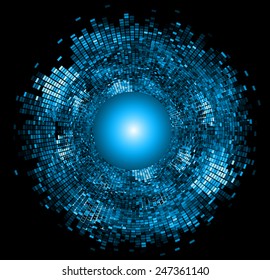 blue Light Abstract Technology background for computer graphic website and internet