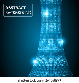 blue Light Abstract Technology background for computer graphic website internet and business. text box. label. card. Table, Mosaic. pixel.