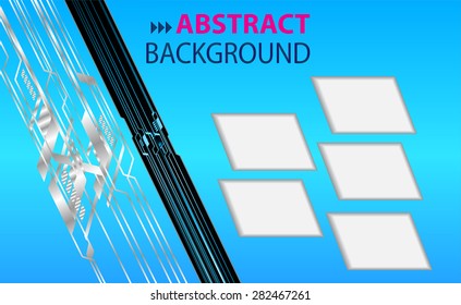 blue Light Abstract Technology background for computer graphic website internet and business. vector illustration. text box. Brochure. card. banner magazine. Design label.