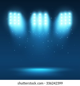 Blue light background