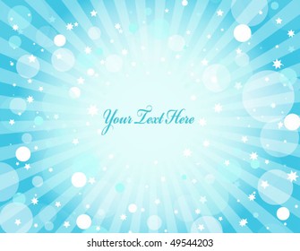 Blue Light Background - Vector Illustration