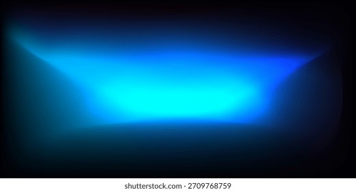 Ilustración de diseño creativo de producto de patrón de gradiente abstracto de fondo oscuro de haz de luz azul