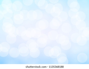 blue light bokeh background