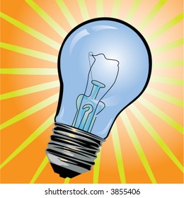 Blue light bulb