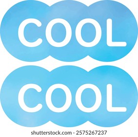 Blue light blue cold image motif material