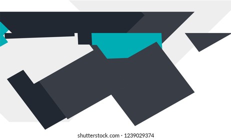 BLUE light colorful abstract vector background, consisting of boxes. Pattern with a colored box with a white background.