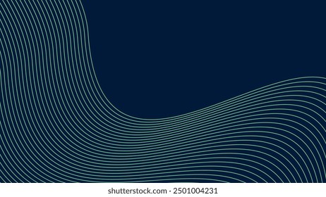 Imagen de Vector de fondo abstracto de líneas de curva de luz azul