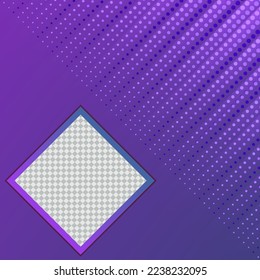Blauer Lichteffekt Square Social Media Vorlagendesign Abstrakter Hintergrund EPS10 Vektorgrafik