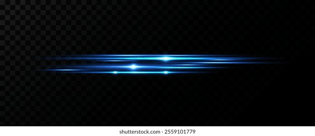 blue light and fast moving stripes on a black background.