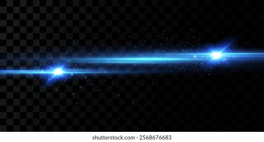 
blue light and fast moving stripes on a black background.