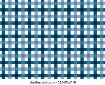 Blue and Light Blue Gingham Tablecloth Seamless Pattern 