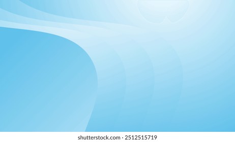 Blue light gradient abstract background for backdrop or presentation