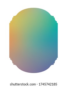 Diseño de banner de marco de degradado azul y claro, Etiqueta decoración de productos de venta de tarjeta invitación de emblema y tema premium Ilustración de vectores