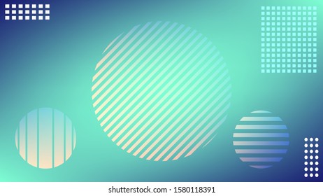 Blue and light blue gradient mesh decorated with sliced ellipses background nice for wallpaper