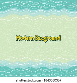 Blue and light green vector background design to complement your designs with a theme of brightness, joy and tenderness.