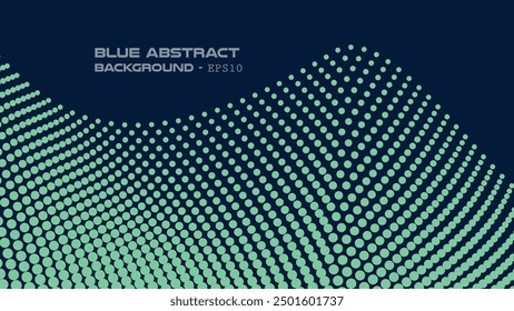 Blue light halftone abstract background for backdrop or presentation