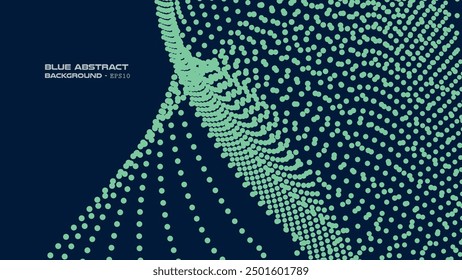 Blue light halftone abstract background for backdrop or presentation