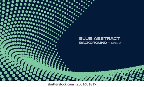 Blue light halftone abstract background for backdrop or presentation