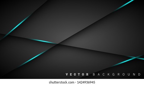 Blue light line shadow dark grey luxury background
