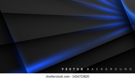 Blue light line shadow dark grey luxury background
