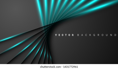 Blue light line shadow dark grey luxury background
