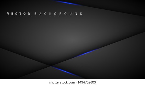 Blue light line shadow dark grey luxury background
