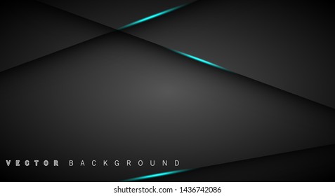 Blue light line shadow dark grey luxury background
