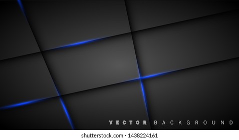 Blue light line shadow dark grey luxury background
