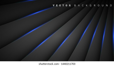 Blue light line shadow dark grey luxury background
