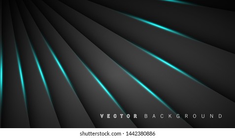Blue light line shadow dark grey luxury background
