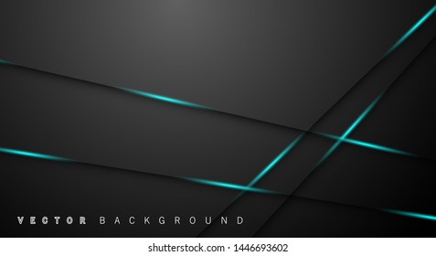 Blue light line shadow dark grey luxury background