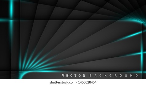 Blue light line shadow dark grey luxury background
