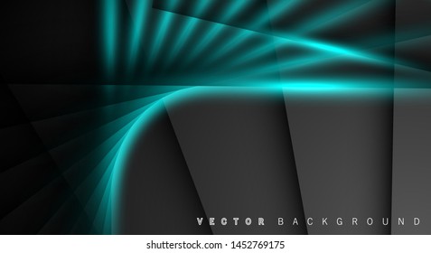 Blue light line shadow dark grey luxury background

