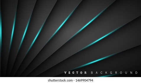Blue light line shadow dark grey luxury background
