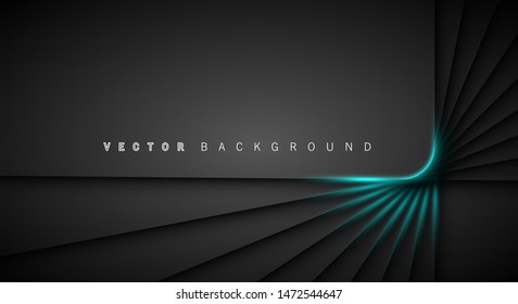 Blue light line shadow dark grey luxury background

