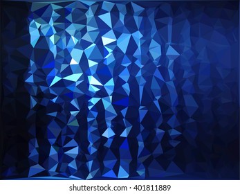 Blue light low poly background