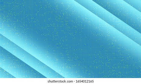 Blue Light Microchip on Technology Background,Hi-tech Digital and security Concept design,Free Space For text in put,Vector illustration.