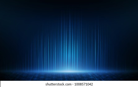 Blue light network background. Vector illustration.