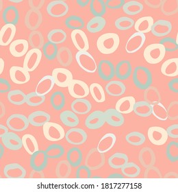 El azul y el color claro de los tonos pastel crean un estilo impecable. Formas geométricas sobre fondo suave rosa. Excelente para papel de pared, textil, papel envolvente, impresión de tela. Ilustración vectorial.