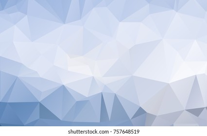Blue Light Polygonal Low polygon Triangle Pattern Background