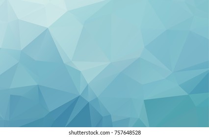 Blue Light Polygonal Low polygon Triangle Pattern Background
