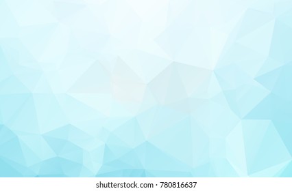 Blue Light Polygonal Low polygon Triangle Pattern Background