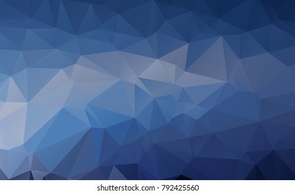 Blue Light Polygonal Low polygon Triangle Pattern Background