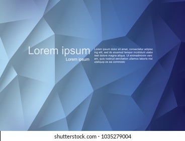 Blue Light Polygonal Mosaic Background, Vector illustration, Business Design Templates