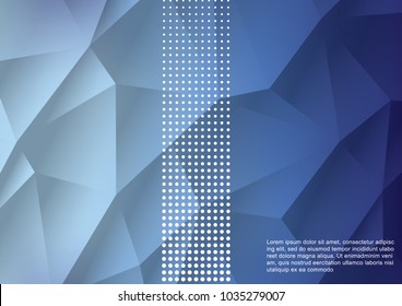 Blue Light Polygonal Mosaic Background, Vector illustration, Business Design Templates