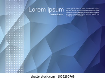 Blue Light Polygonal Mosaic Background, Vector illustration, Business Design Templates.