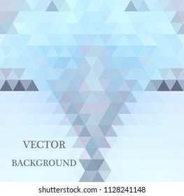 Blue Light Polygonal Mosaic Background, Vector illustration, Business Design Templates