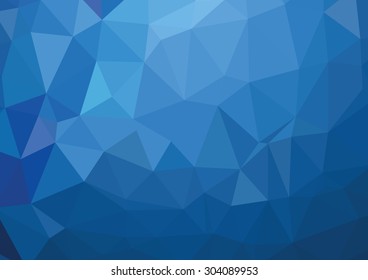 Blue Light Polygonal Mosaic Background, Vector illustration, Business Design Templates