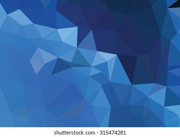 Blue Light Polygonal Mosaic Background, Vector illustration, Business Design Templates
