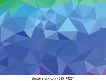 blue light polygonal mosaic background, Vector illustration, Business design templates